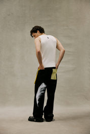 White Stitched Logo Tanktop