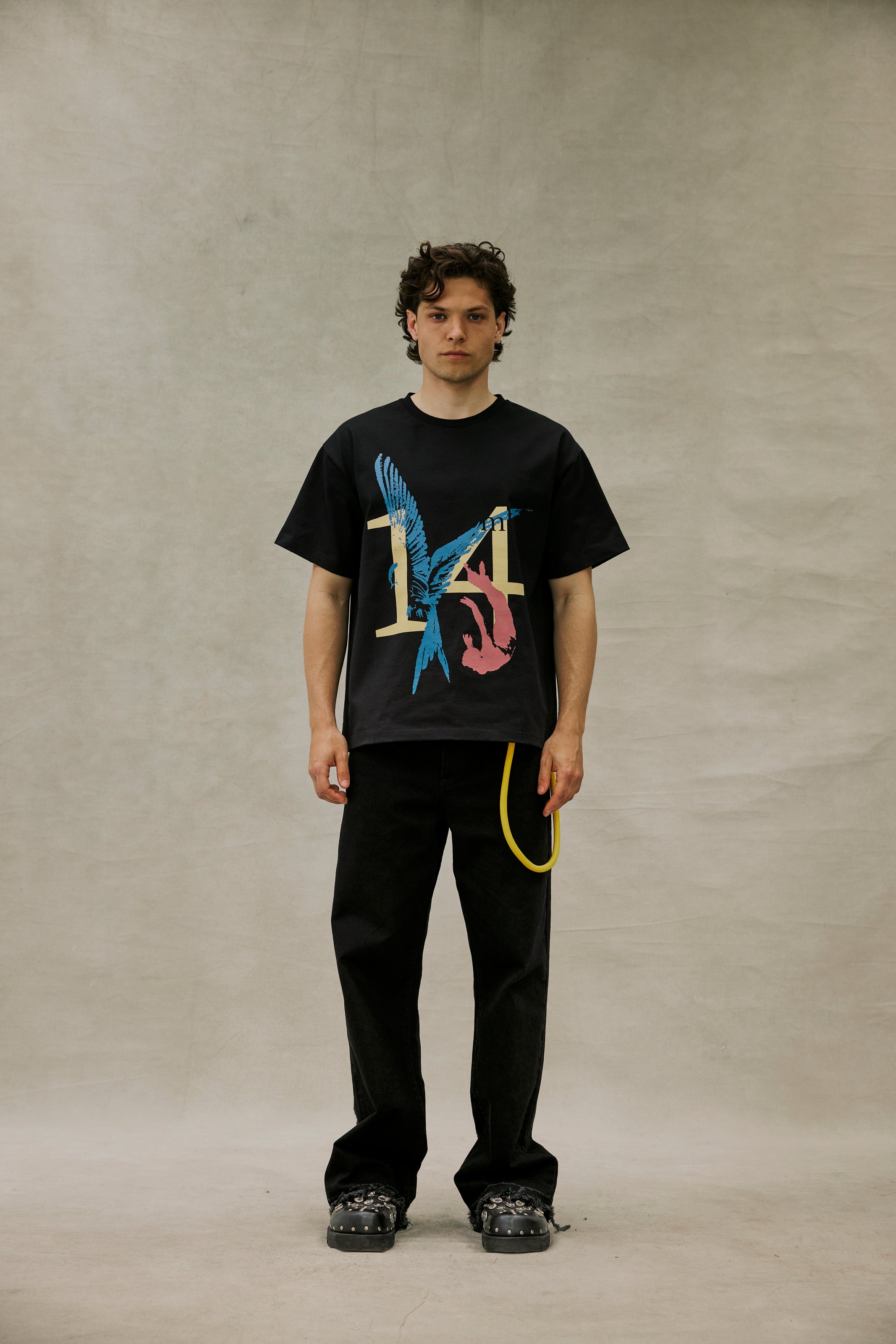 Flying Bird T-Shirt Black